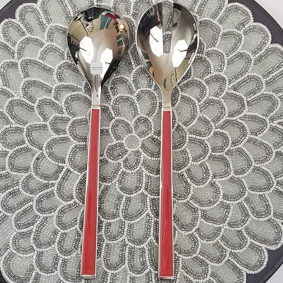 Kate Spade for Lenox Red Pink Serving Set NWOB - Picture 3 of 8